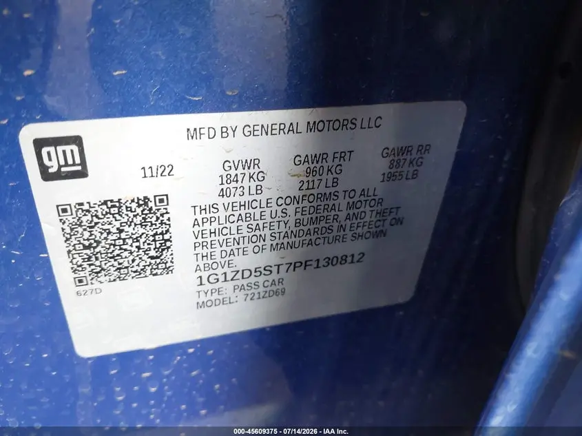 2023 CHEVROLET MALIBU FWD 1LT