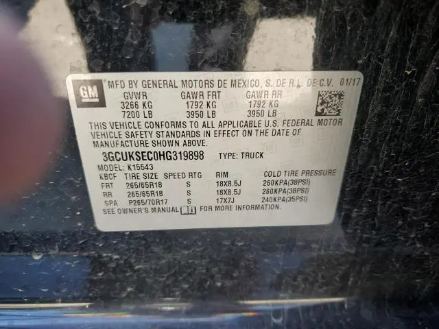 2017 CHEVROLET SILVERADO K1500 LTZ  