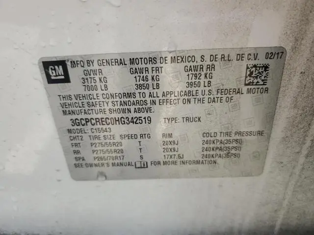 2017 CHEVROLET SILVERADO C1500 LT  