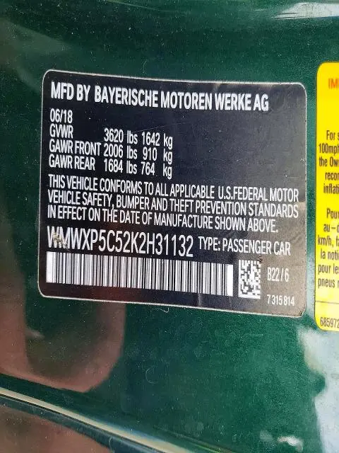 2019 MINI COOPER   