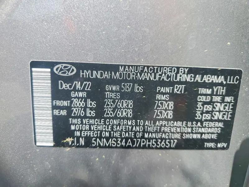 2023 HYUNDAI SANTA FE SEL PREMIUM  