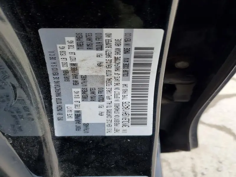 2017 TOYOTA YARIS IA   