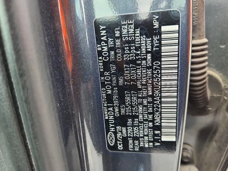 2019 HYUNDAI KONA SEL  