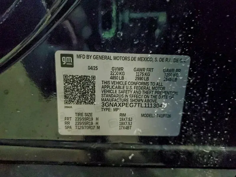 2026 CHEVROLET EQUINOX LT  