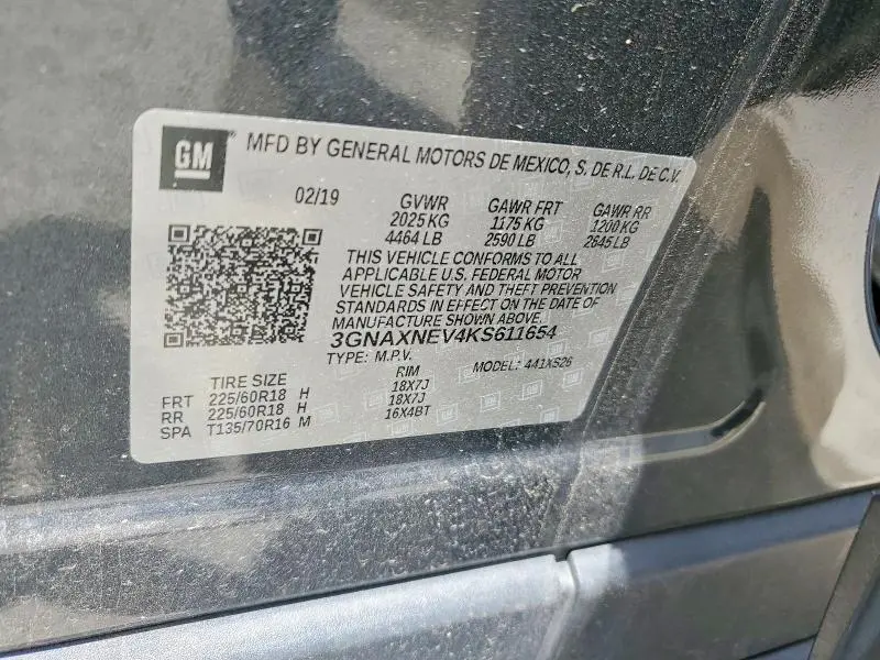 2019 CHEVROLET EQUINOX PREMIER  