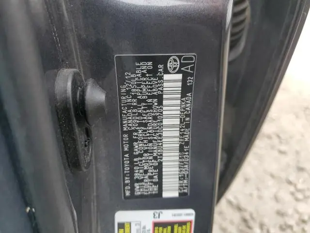 2013 TOYOTA COROLLA BASE  