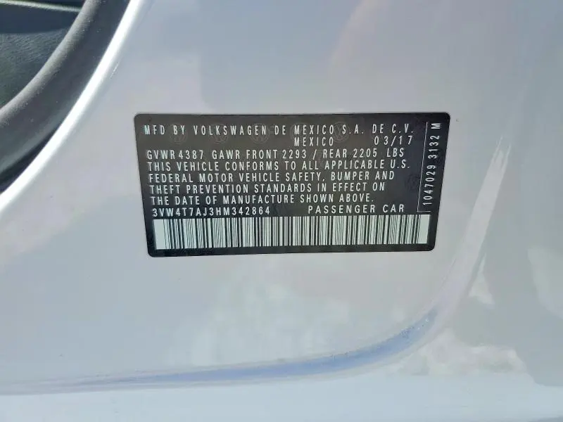 2017 VOLKSWAGEN JETTA GLI  