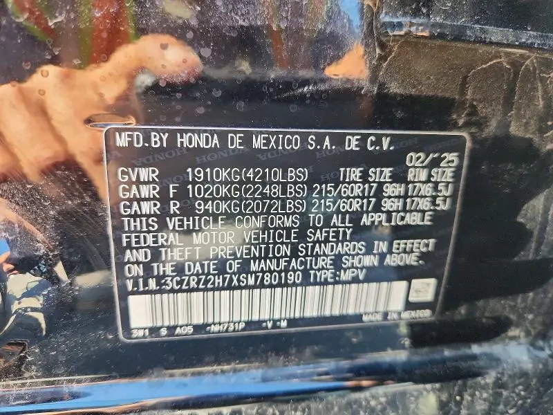 2025 HONDA HR-V EXL  