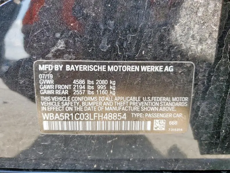 2020 BMW 330I   