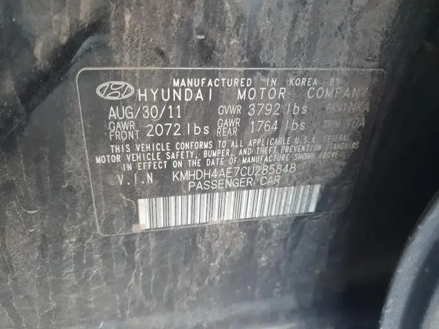 2012 HYUNDAI ELANTRA GLS  