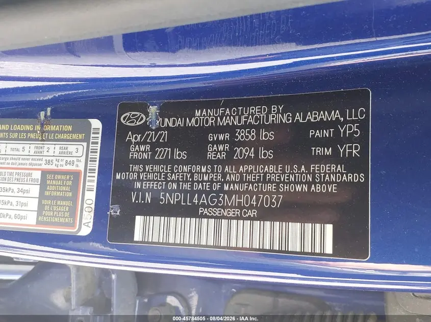 2021 HYUNDAI ELANTRA SE
