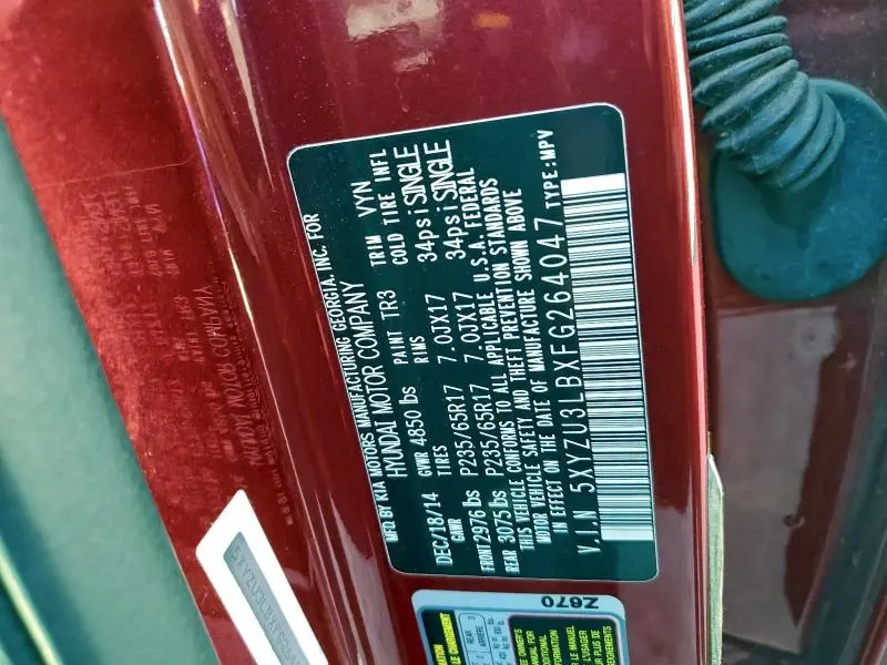 2015 HYUNDAI SANTA FE SPORT   