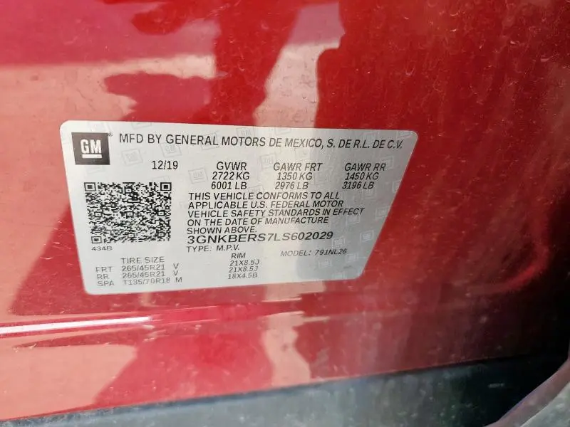 2020 CHEVROLET BLAZER RS  