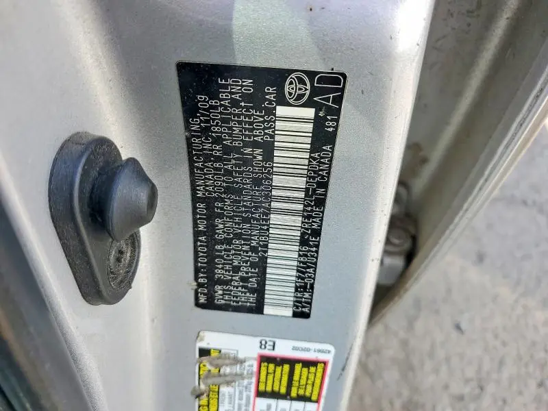2010 TOYOTA COROLLA BASE  