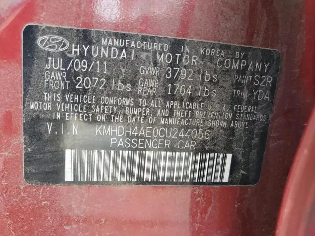 2012 HYUNDAI ELANTRA GLS  