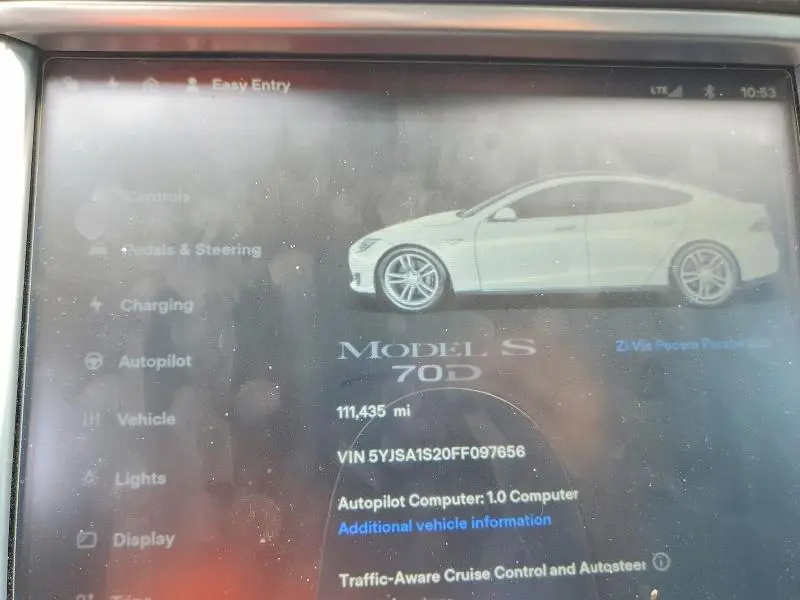 2015 TESLA MODEL S 70D  