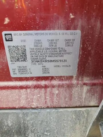 2021 CHEVROLET BLAZER RS  