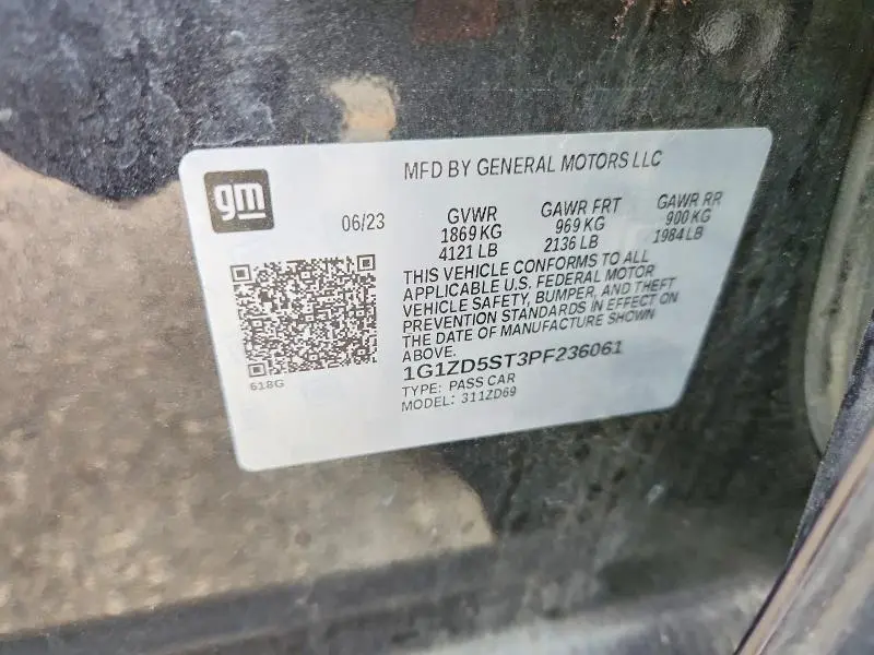 2023 CHEVROLET MALIBU LT  