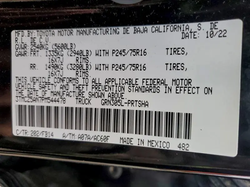 2023 TOYOTA TACOMA DOUBLE CAB  