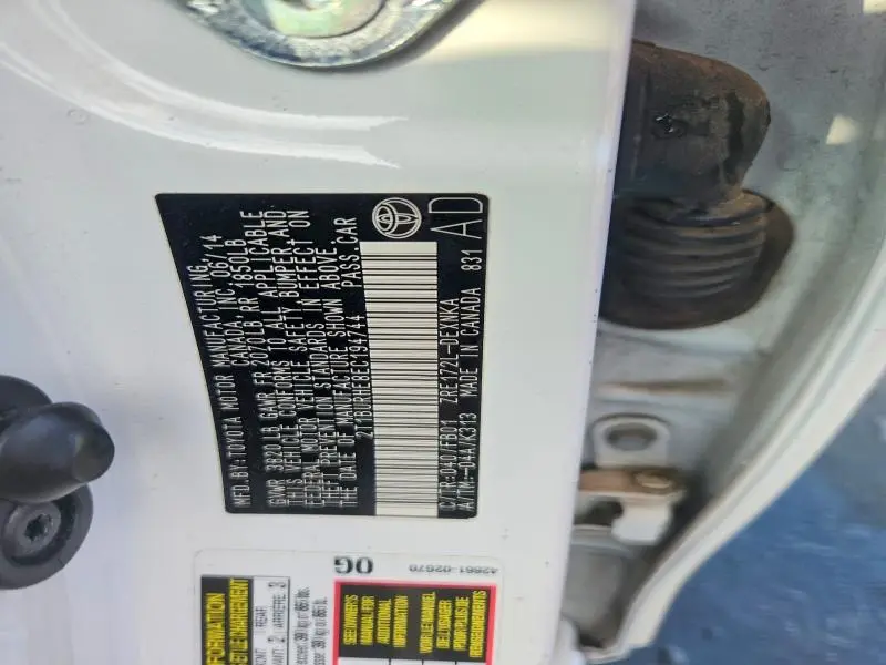 2014 TOYOTA COROLLA LE  