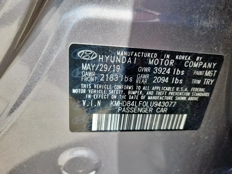 2020 HYUNDAI ELANTRA SEL