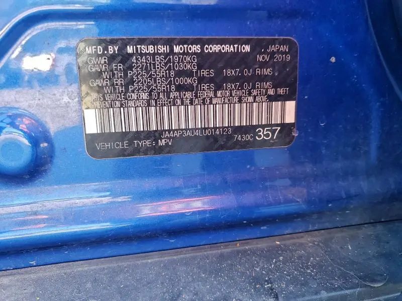 2020 MITSUBISHI OUTLANDER SPORT ES  