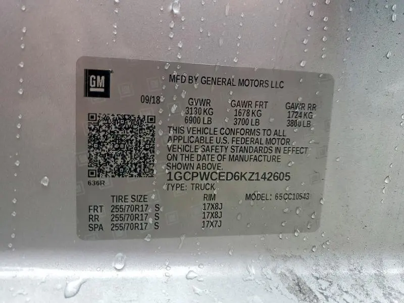 2019 CHEVROLET SILVERADO C1500 LT  