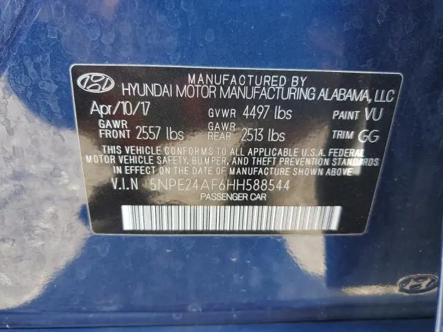 2017 HYUNDAI SONATA SE  