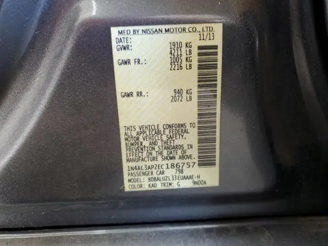 2014 NISSAN ALTIMA 2.5  