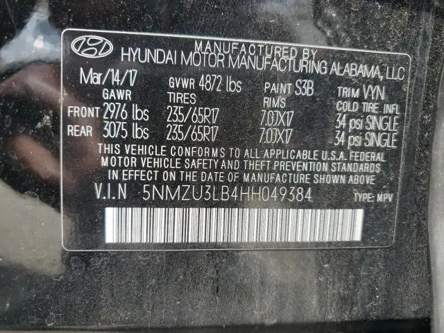2017 HYUNDAI SANTA FE SPORT   