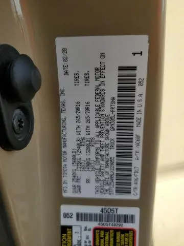 2020 TOYOTA TACOMA DOUBLE CAB  