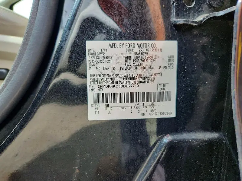 2013 FORD EDGE LIMITED  