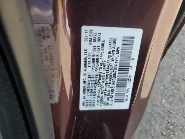 2011 HONDA ODYSSEY TOURING  
