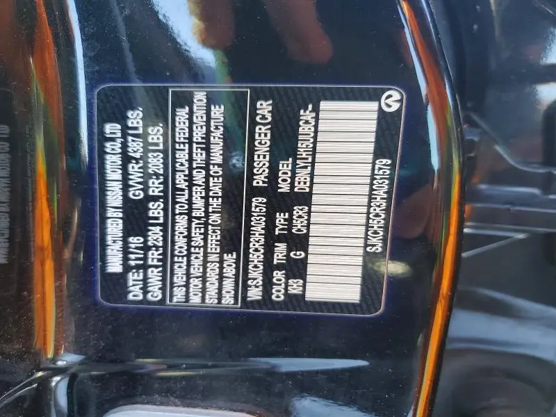 2017 INFINITI QX30 PREMIUM  
