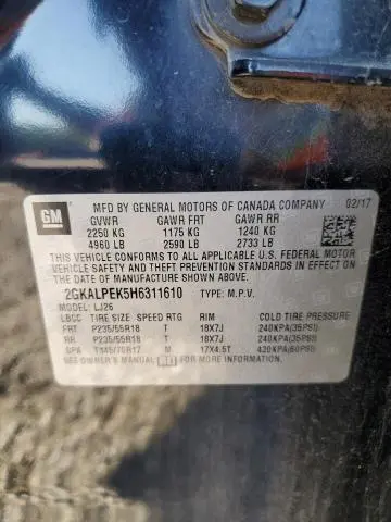 2017 GMC TERRAIN SLT  