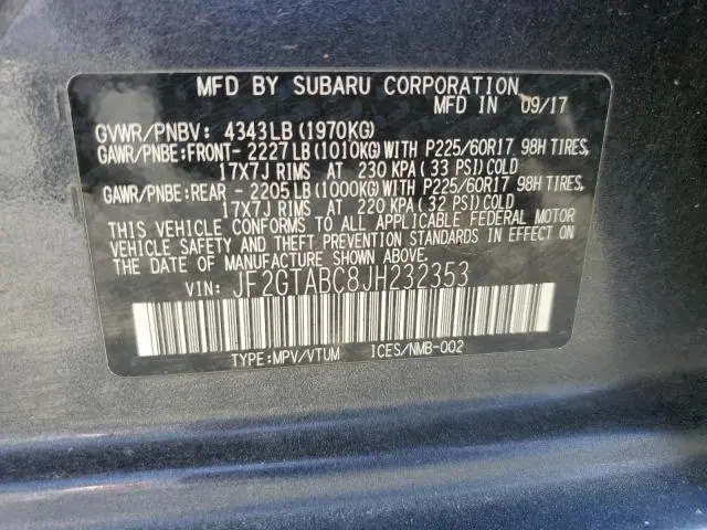 2018 SUBARU CROSSTREK PREMIUM