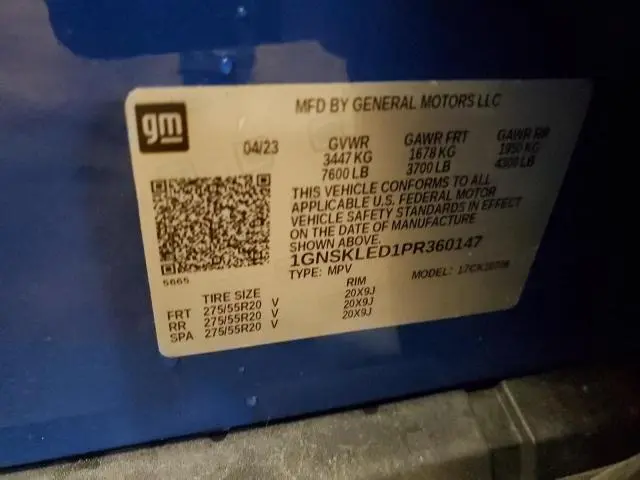 2023 CHEVROLET TAHOE K1500  