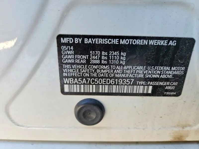 2014 BMW 528 XI  