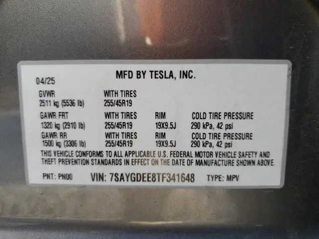 2026 TESLA MODEL Y   