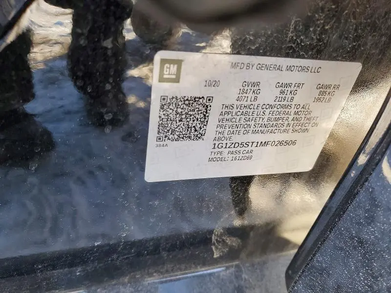 2021 CHEVROLET MALIBU LT  