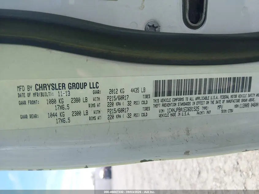 2014 JEEP PATRIOT ALTITUDE