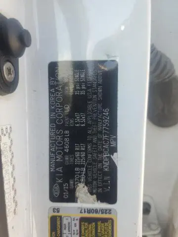 2015 KIA SPORTAGE LX  