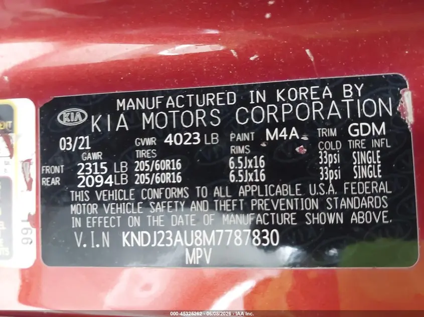 2021 KIA SOUL LX