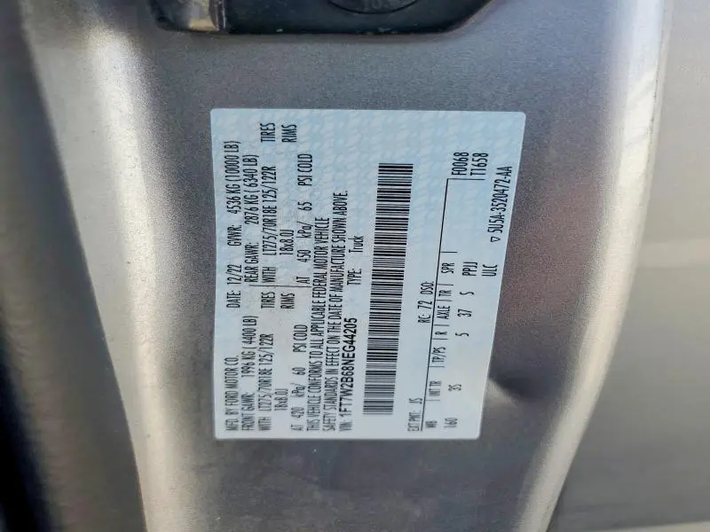 2022 FORD F250 SUPER DUTY  
