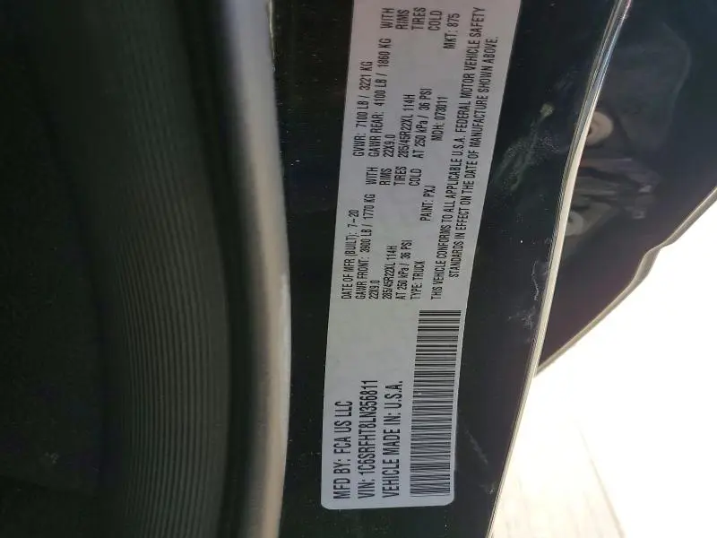 2020 RAM 1500 LIMITED  