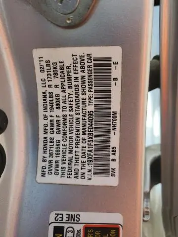 2011 HONDA CIVIC LX  