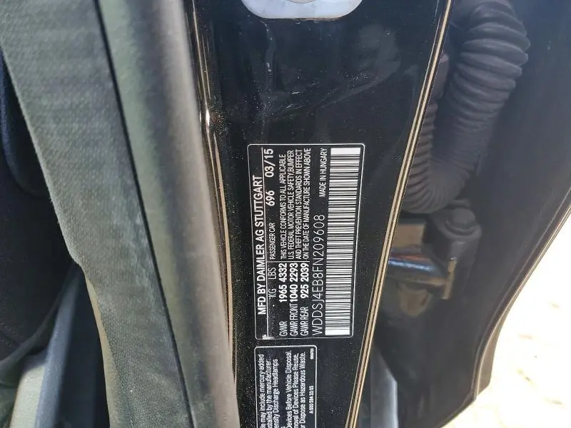 2015 MERCEDES-BENZ CLA 250  