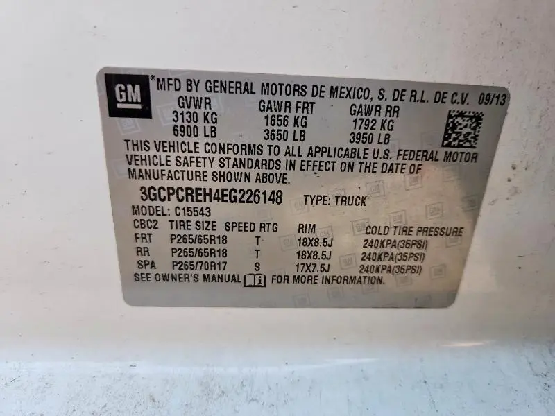 2014 CHEVROLET SILVERADO C1500 LT  