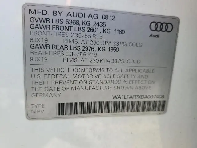 2013 AUDI Q5 PREMIUM PLUS  