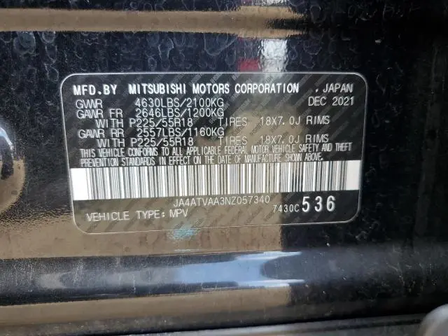 2022 MITSUBISHI ECLIPSE CROSS LE